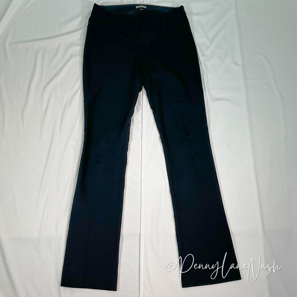 Express Columnist Barely Boot Trouser Pants Size 0R Black - Picture 2 of 13